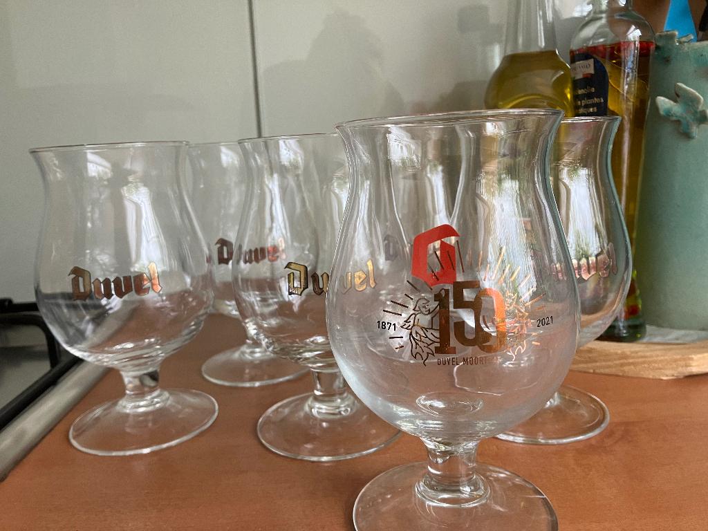 Bierglazen, Huis en Inrichting, Keuken | Servies, Ophalen, Glas of Glazen, Gebruikt, Glas