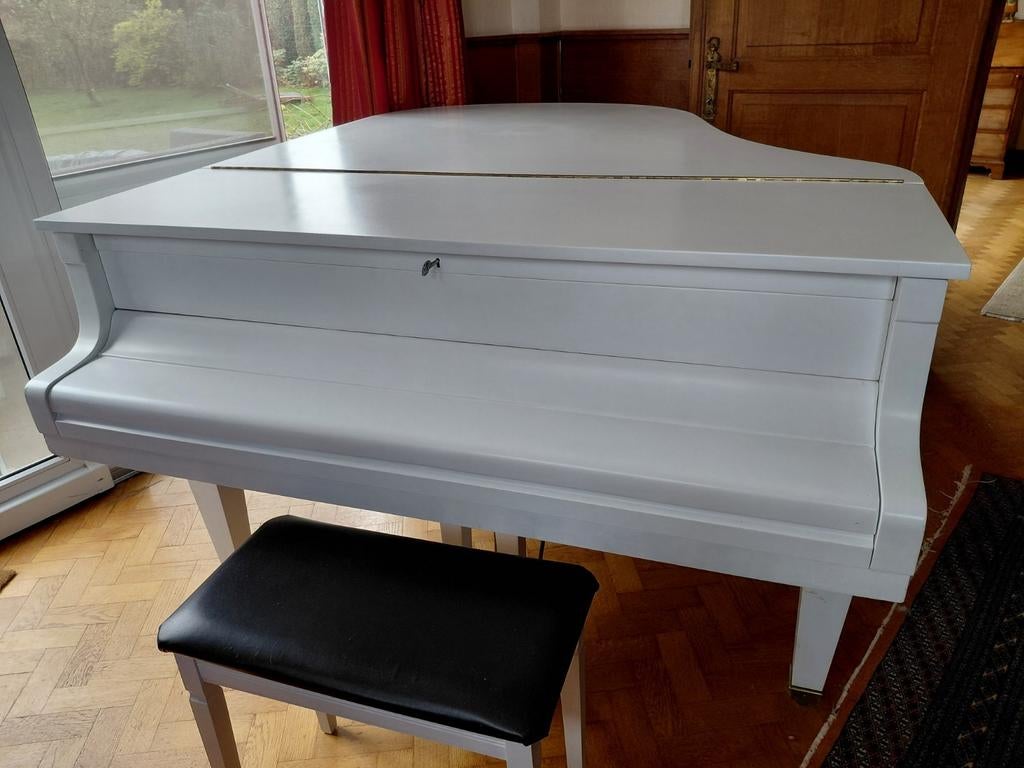 Piano à queue blanc Samick, Musique & Instruments, Pianos, Enlèvement