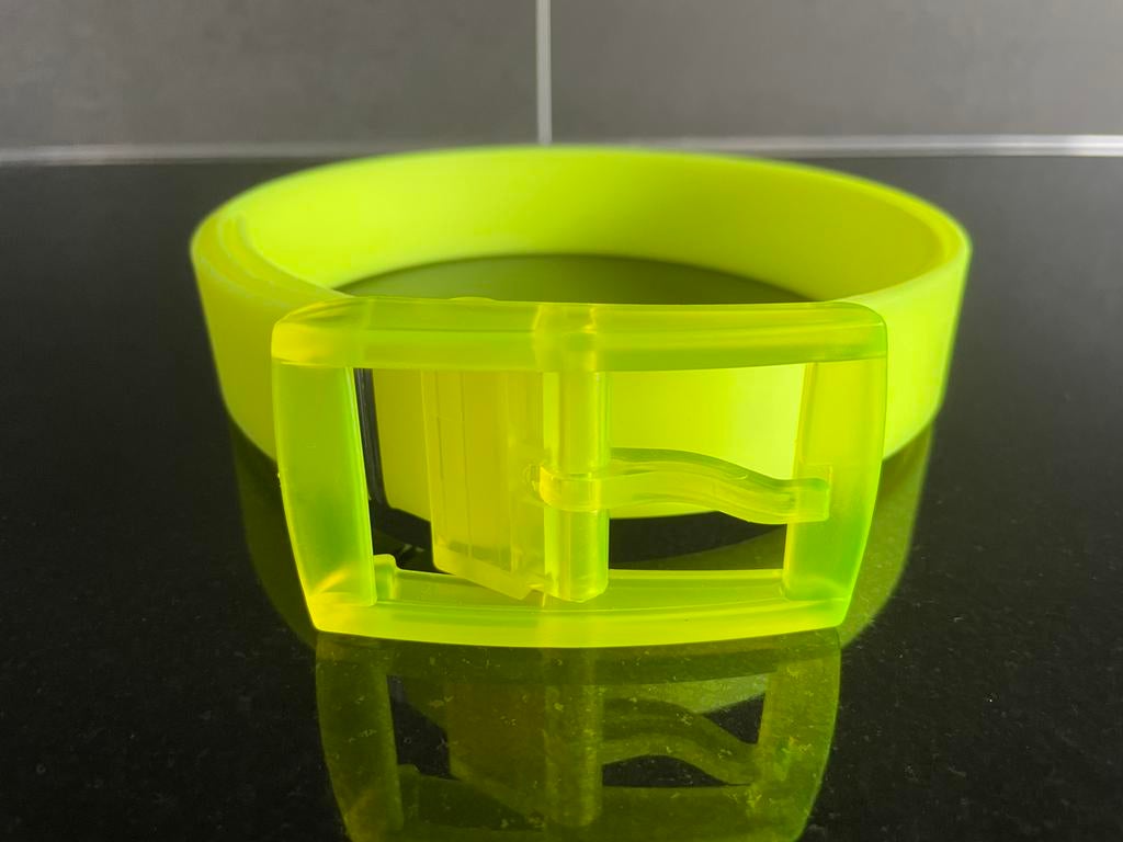 Ceinture en silicone jaune, Kleding | Dames, Riemen en Ceinturen, Ophalen of Verzenden, Heupriem