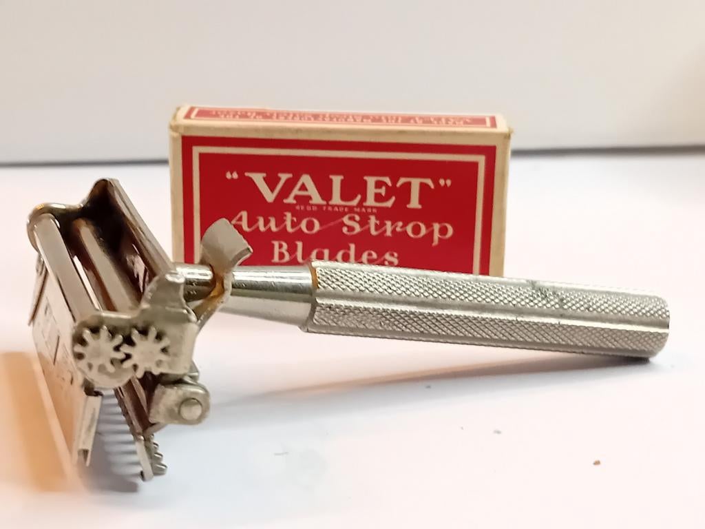 Kit de Rasage Vintage "VALET" Auto-Strop, Bijoux, Sacs & Beauté, Boutons de manchette, Enlèvement ou Envoi