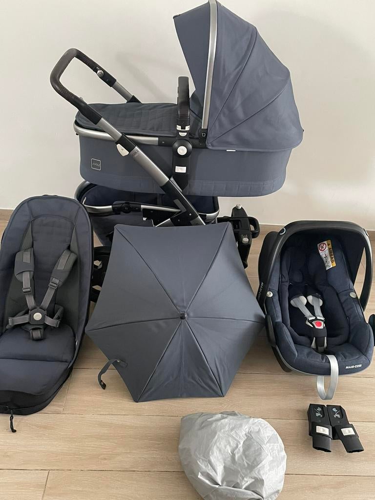 Joolz Geo 2 Quadro Blue kinderwagen 3-in-1 Set, Kinderen en Baby's, Tweelingen en Meerlingen, Ophalen, Zo goed als nieuw, W, Babygeluk