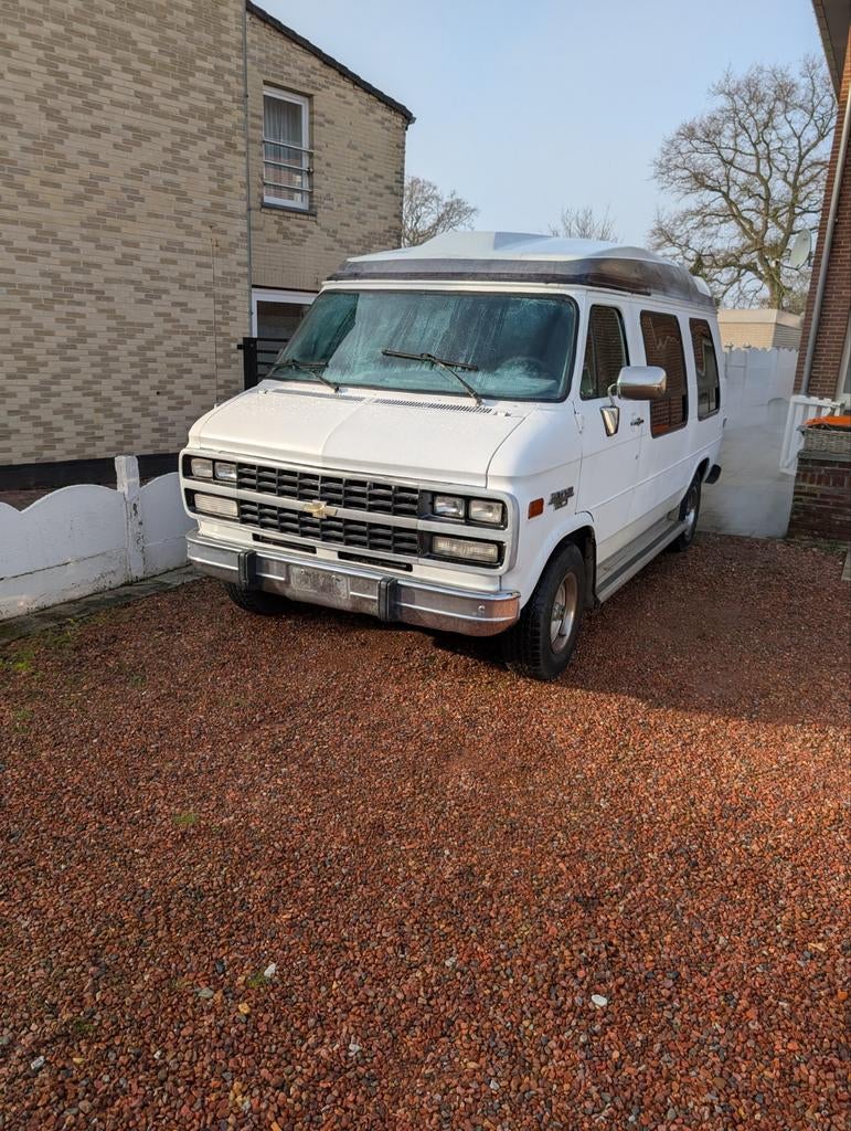 Chevy g20 1994, 5.7L V8 lichte vracht, Auto's, Bestelwagens en Lichte vracht, Bedrijf, LPG, Ophalen