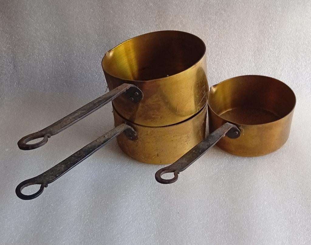 antieke koperen steelpannen, Ophalen of Verzenden, Koper