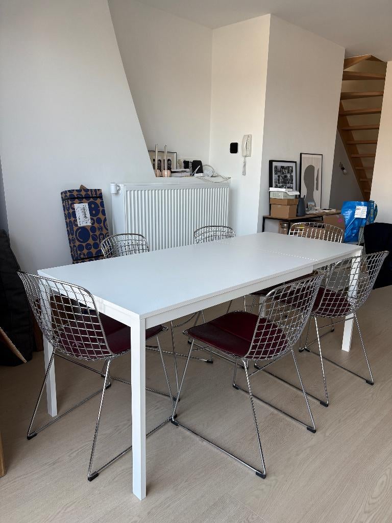 Table extensible VANGSTA Ikea, Maison & Meubles, 150 à 200 cm, Cinq personnes ou plus, Métal, Comme neuf