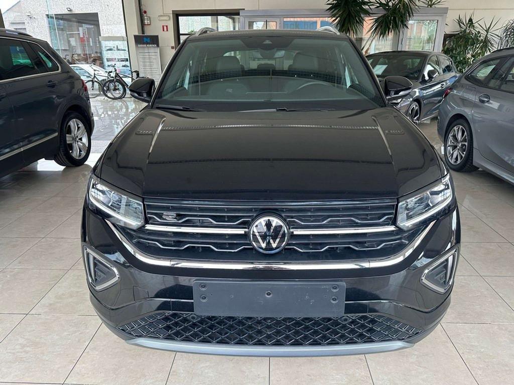 Volkswagen T-Cross 1.5 TSI DSG R-Line|Camera|IQ.Light|Keyles, Auto's, 4 cilinders, Zwart, 5 zetels, 5 deurs