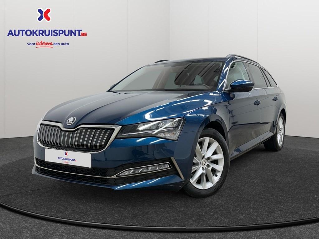 Skoda Superb 1.4TSI PHEV Clever DSG GPS Camera Virtual cock, Automaat, Blauw, 5 deurs, Hybride Elektrisch/Benzine