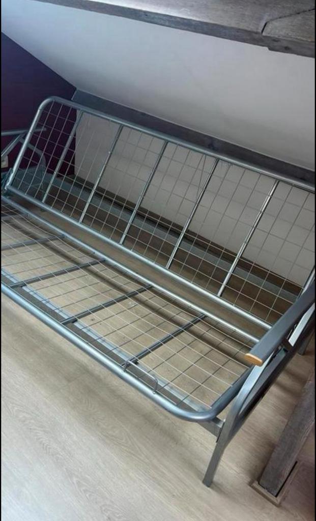 Logeerbed plooibed 150/200cm aluminium frame, Huis en Inrichting, Ophalen, Zo goed als nieuw, 200 cm