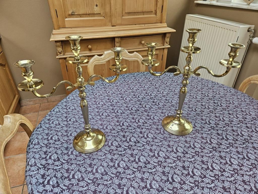 2 chandeliers lourds, Maison & Meubles, Enlèvement ou Envoi