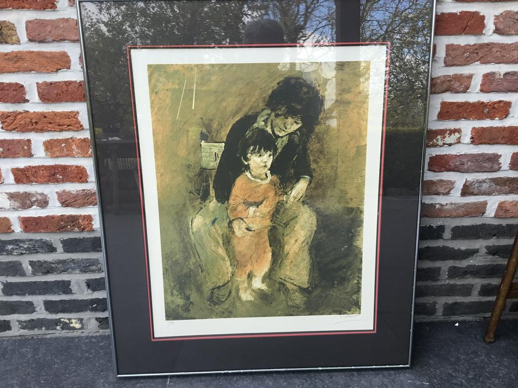 Wallaert Martin Deinze °1944/ 83cmx70 cm/ Litho 55/99, Antiek en Kunst, Ophalen