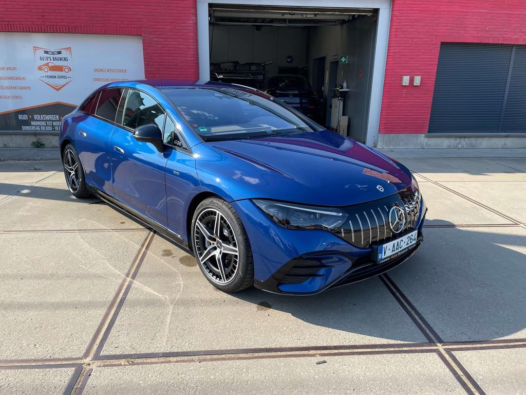 Mercedes-Benz EQE 43 HYPERSCREEN NIGHTPAKKET TREKHAAK AIRMAT, Automaat, Gebruikt, Alcantara, 350 kW