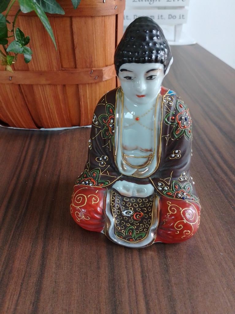 Japans Satsuma porseleinen Boeddha , gemerkt, Ophalen of Verzenden