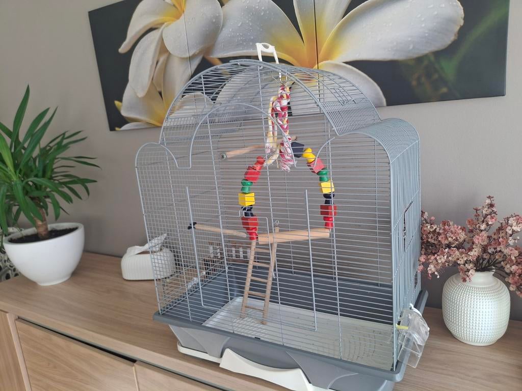 Vogelkooi, Ophalen, Zo goed als nieuw, Metaal, Vogelkooi