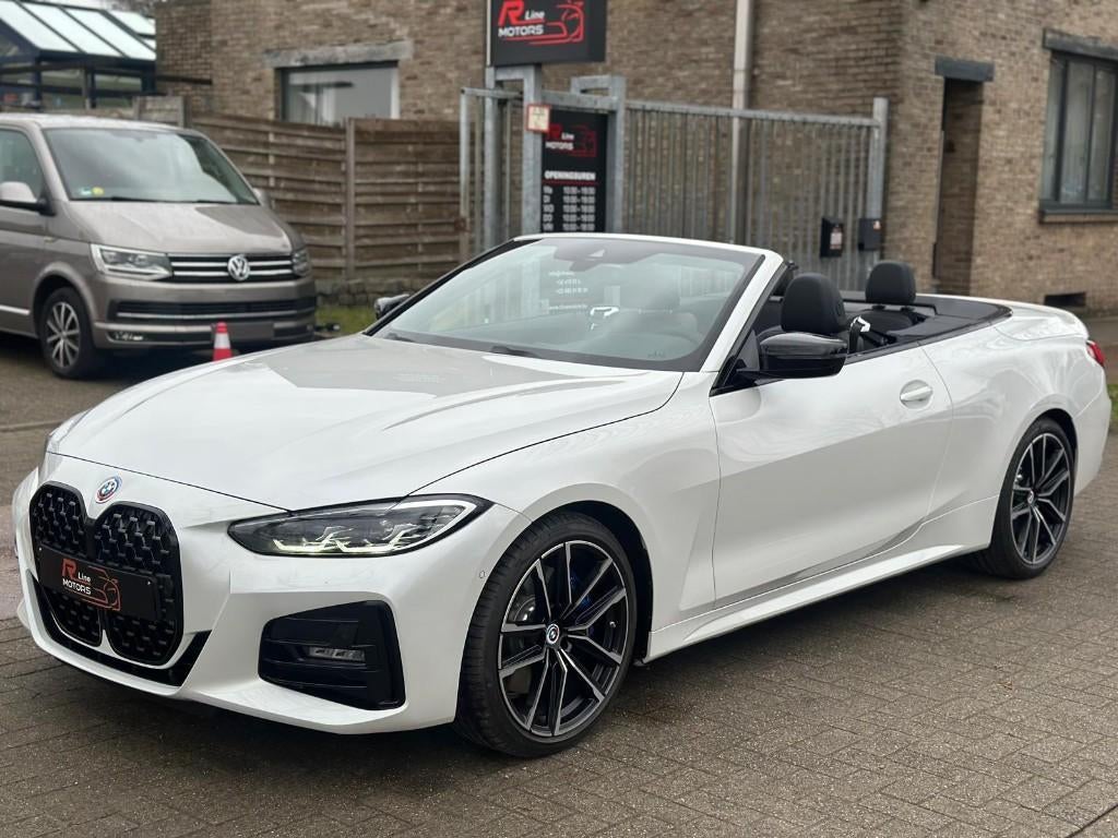BMW 420 i -Cabrio - M Pakket - 40KM !! - NIEUWSTAAT -, Autos, BMW, Cuir, Entreprise, Cabriolet, Entretenue par le concessionnaire