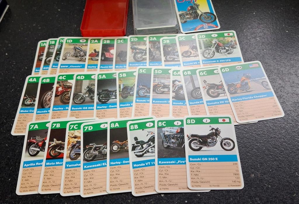 Kwartet Hemma 268 Moto type Chopper Suzuki Yamaha Honda, Enlèvement ou Envoi, Comme neuf, Jeu(x) des sept familles