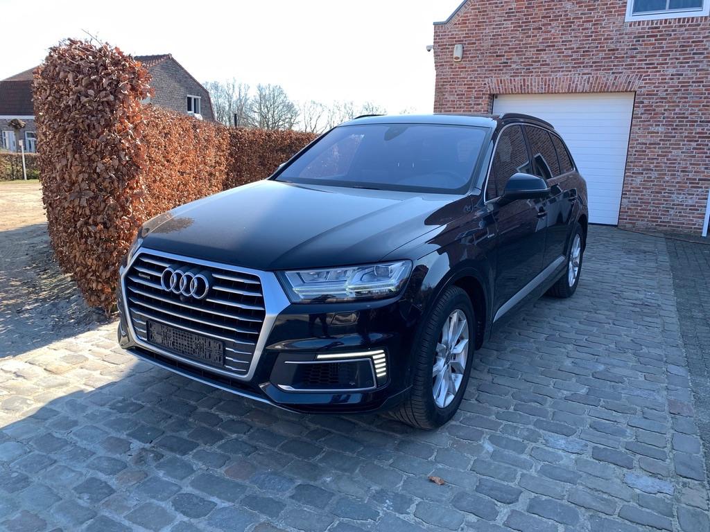 AUDI Q7 E-TRON 3.0 TDI – HYBRIDE – LUCHTVERING, Auto's, Automaat, Blauw, Particulier, SUV of Terreinwagen