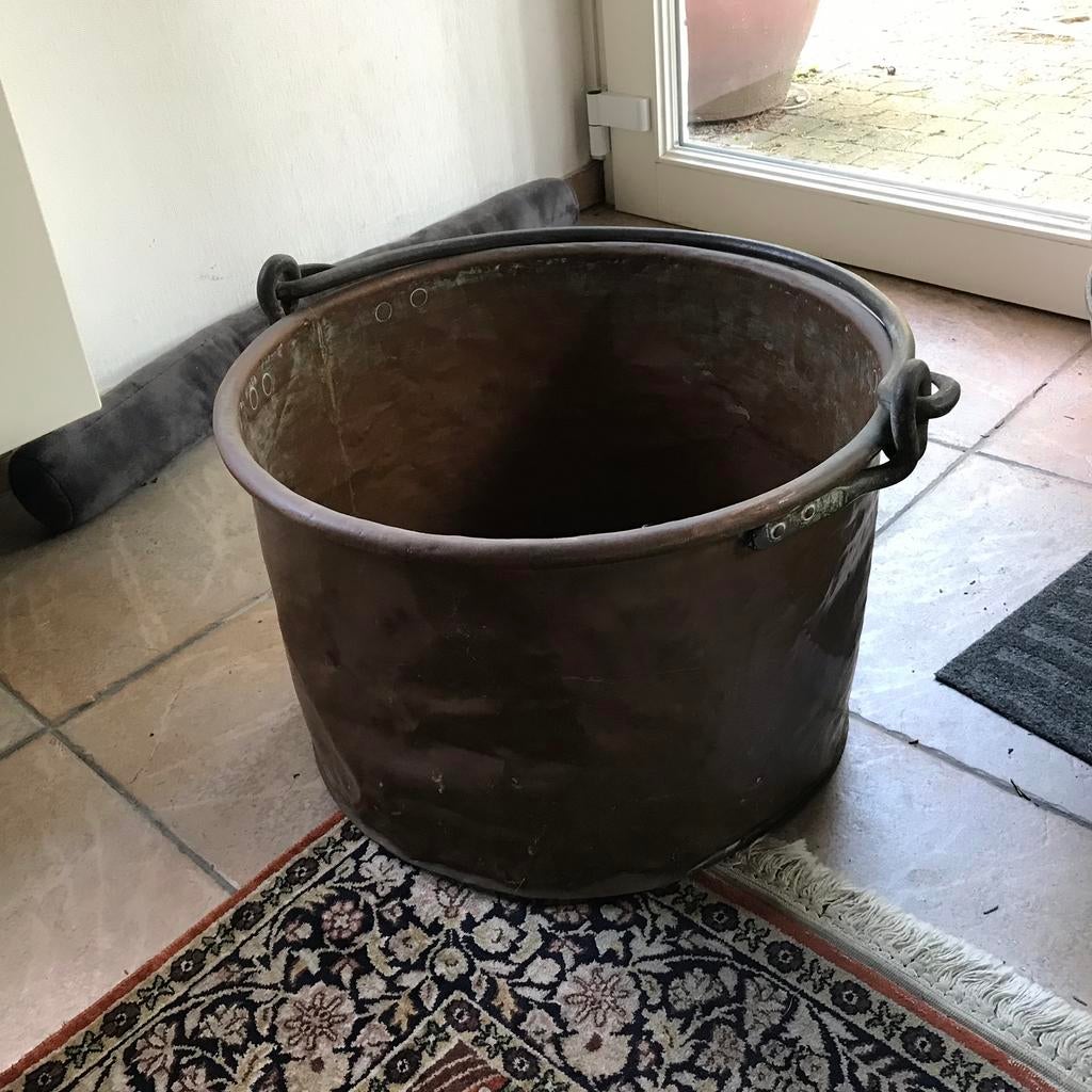 Antieke koperen ketel, Antiek en Kunst, Ophalen, Koper