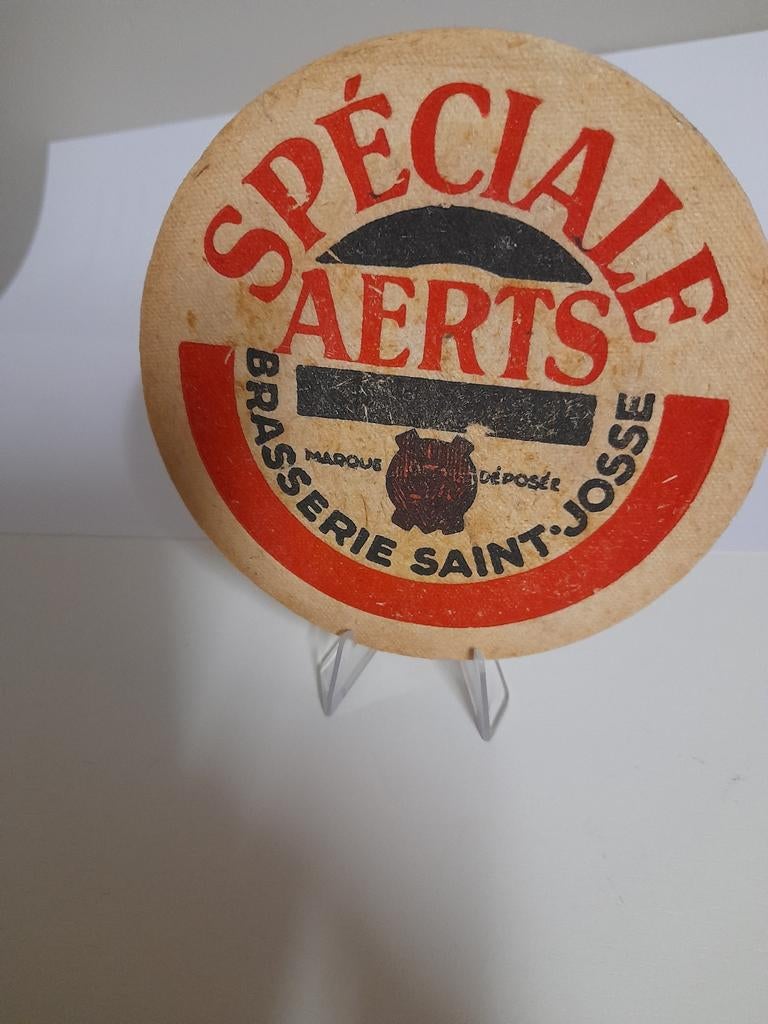 Oud bierviltje spéciale aerts dikte 5cm, Ophalen of Verzenden