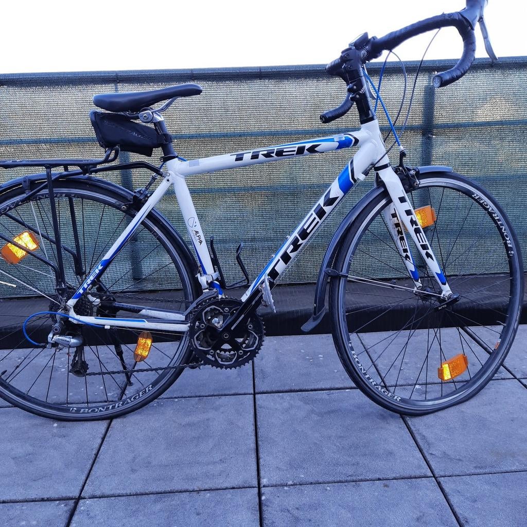 Trek koersfiets., Ophalen