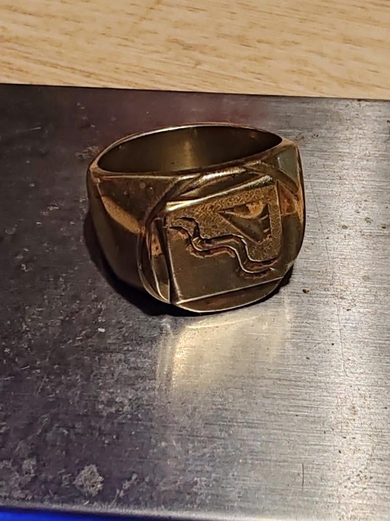 Vintage gouden ring, Handtassen en Accessoires, Ophalen