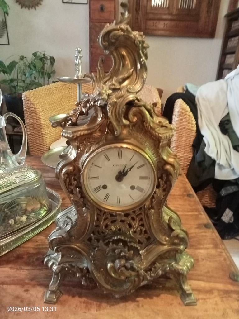 Grand horloge francais 18 ème en bronze mécanique fonctionne, Antiquités & Art, Antiquités | Horloges, Enlèvement ou Envoi