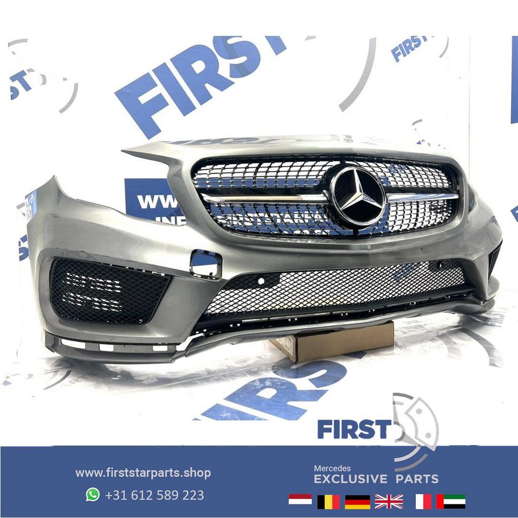 W156 BUMPER X156 GLA AMG VOORBUMPER ZWART WIT GRIJS PRE FACE, Auto-onderdelen, Gebruikt, -, Voor, Ophalen of Verzenden