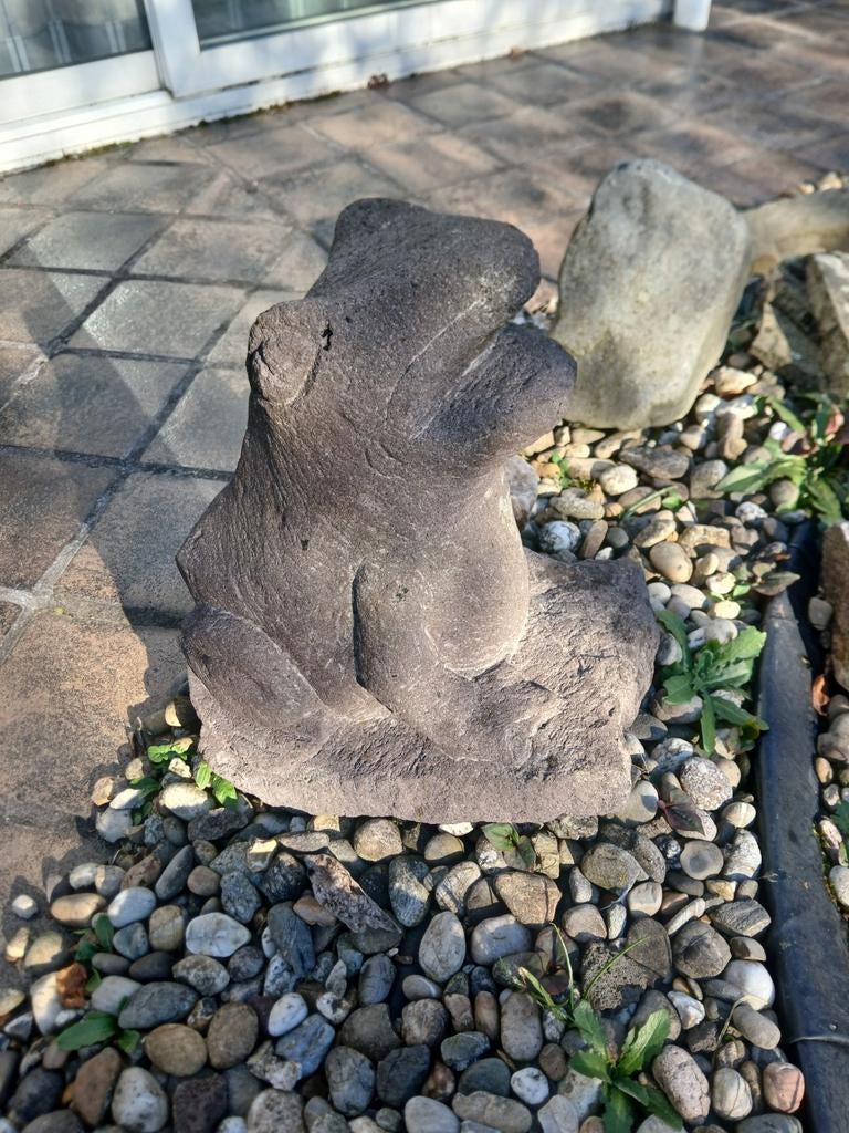 Kikker uit steen, Tuin en Terras, Tuinbeelden, Ophalen, Steen