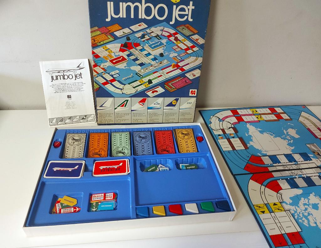 Jumbo Jet - Jeu de Société (Jumbo), Trois ou quatre joueurs, Enlèvement ou Envoi, Utilisé, Jumbo