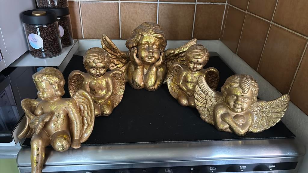 Set engeltjes, Huis en Inrichting, Woonaccessoires | Kransen, Ophalen of Verzenden, Zo goed als nieuw