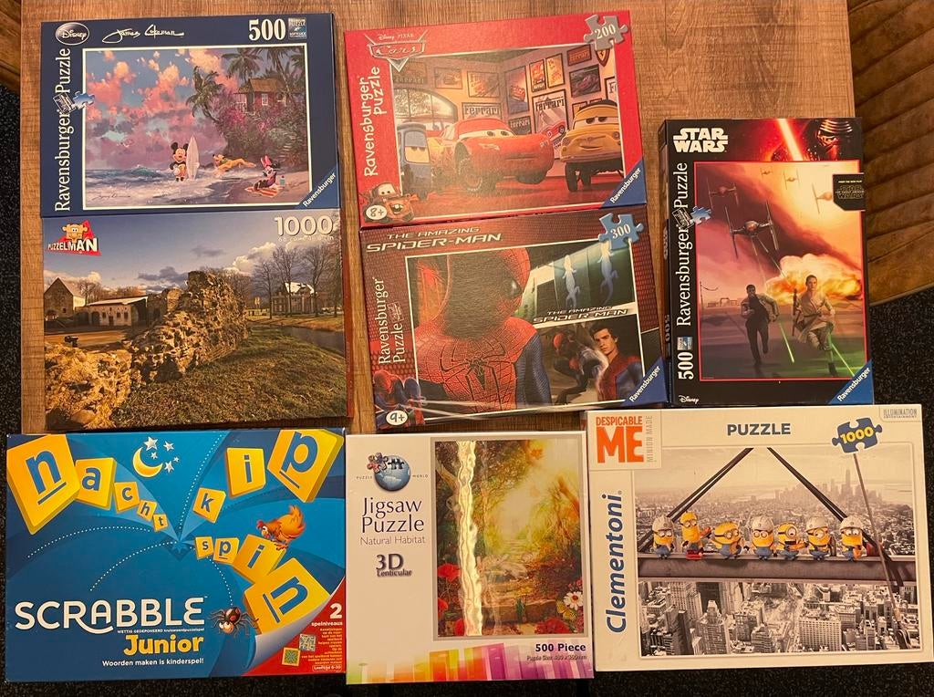 Puzzels x7 plus 1 spel, Enlèvement, Comme neuf