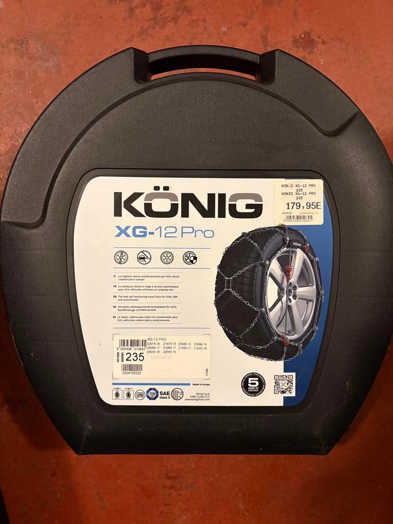 Sneeuwkettingen könig XG-12 pro (nieuw), Auto diversen, Sneeuwkettingen, Ophalen, Nieuw