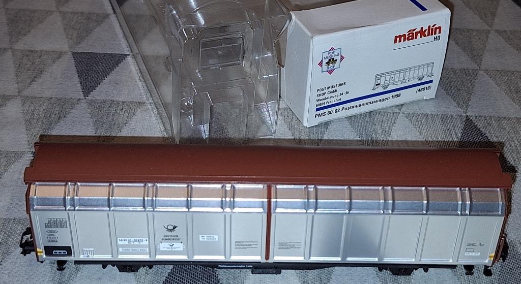 Märklin HO 48018 Postmuseumswagen 1998 PMS 60-02 van de DB, Enlèvement ou Envoi, Comme neuf, Wagon, Märklin