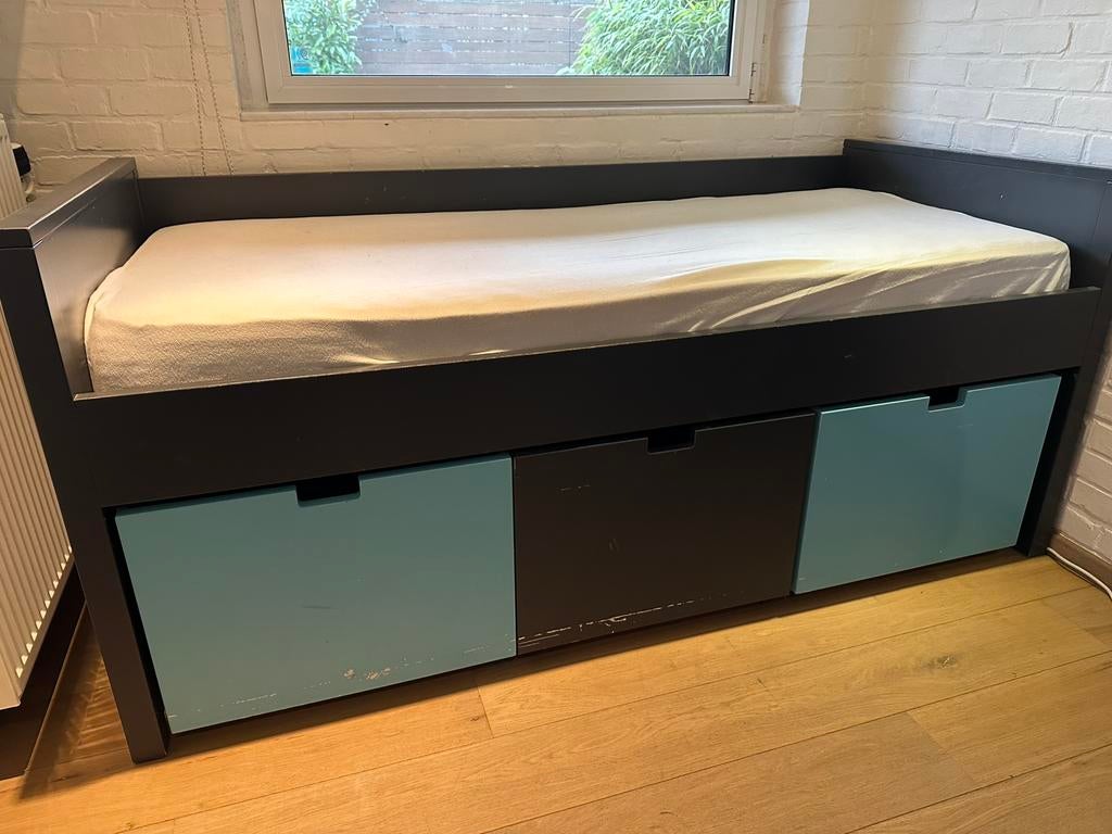 Lit enfant Bopita 90 x 200, Enfants & Bébés, 85 à 100 cm, Sommier à lattes, Enlèvement, 180 cm ou plus