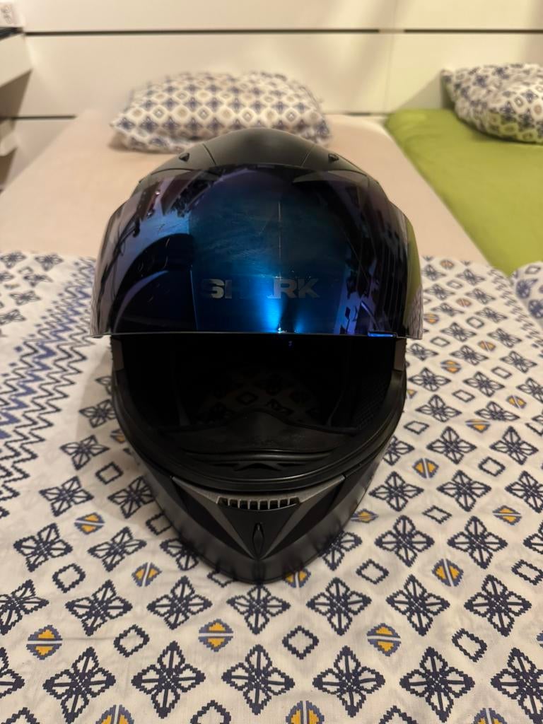 Casque Shark noir mat, Seconde main, Enlèvement ou Envoi, XL, Hommes