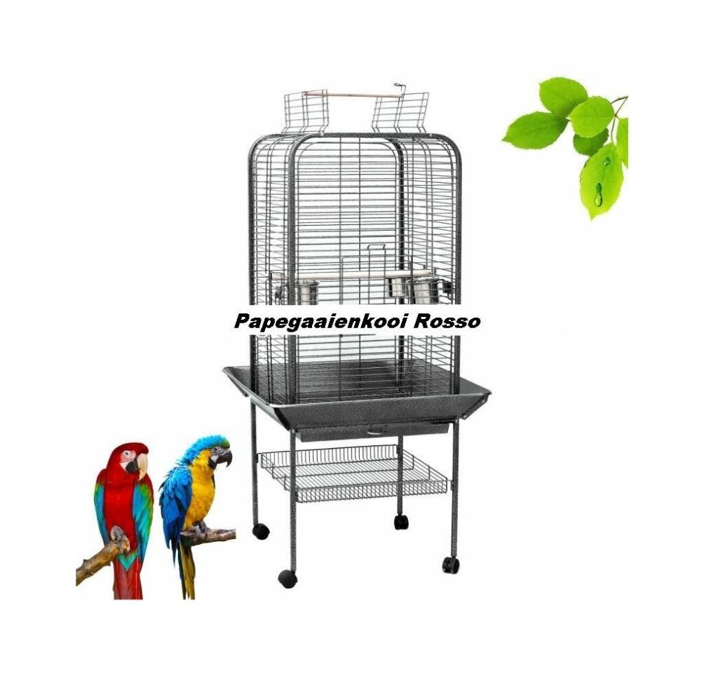 Rosso Perrot Cage - Cage à oiseaux avec roulettes - 59x59x15, Enlèvement ou Envoi, Neuf, Cage à oiseaux