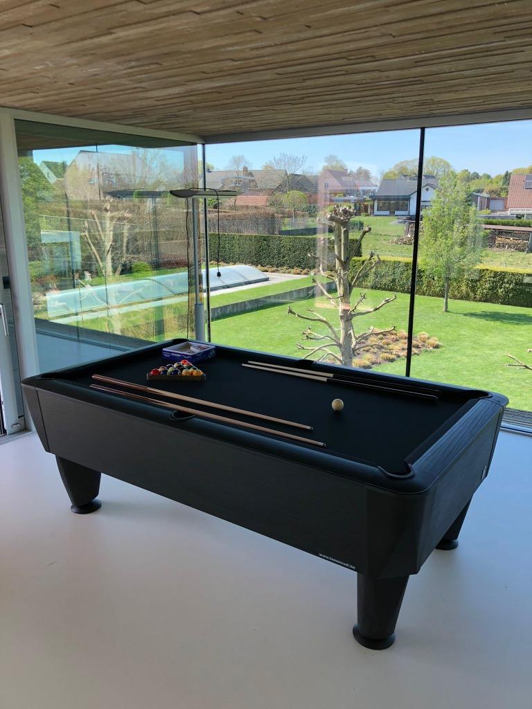 Pooltafel Sam, kleur: All Black.  Mooiste pool ter wereld !, Ophalen of Verzenden, Nieuw, Pooltafel