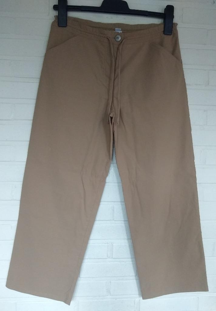 Pantalon trois-quarts beige, marque Hip Up, taille FR 38, Trois-quarts, Taille 38/40 (M), Beige, Hip Up