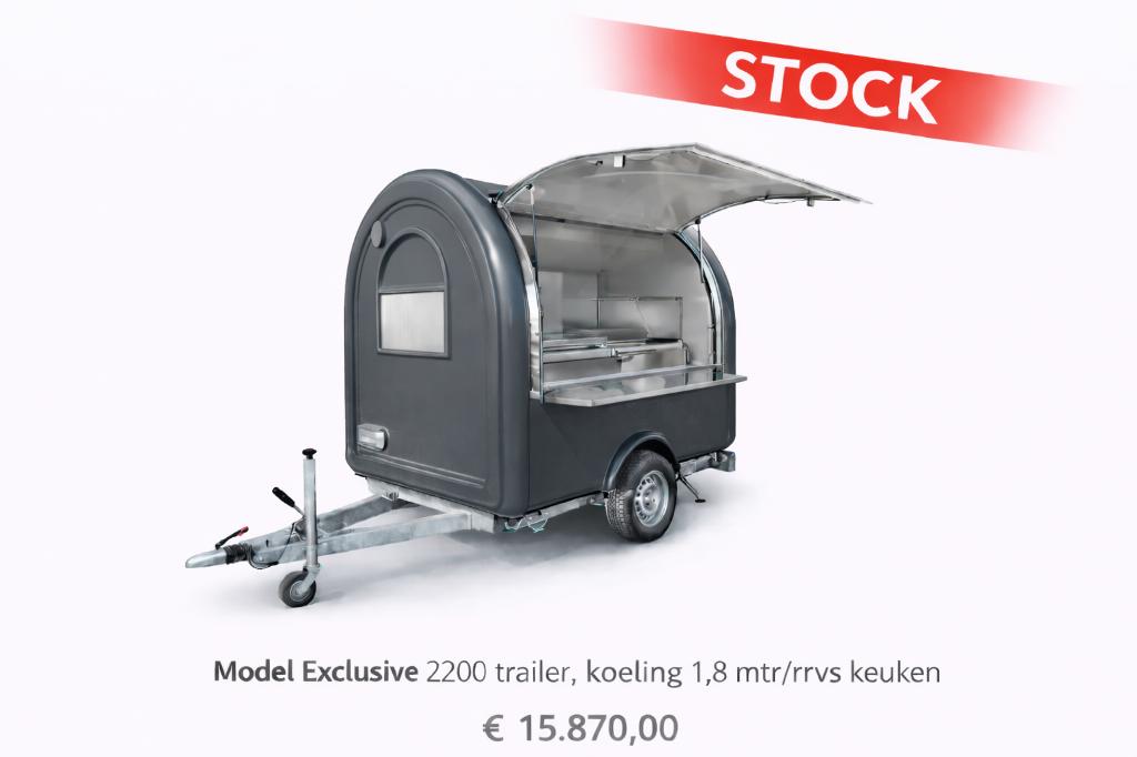 ..compacte foodtrailer, met koelwerkbank en afzuigkap, Zakelijke goederen, Ophalen, Overige typen