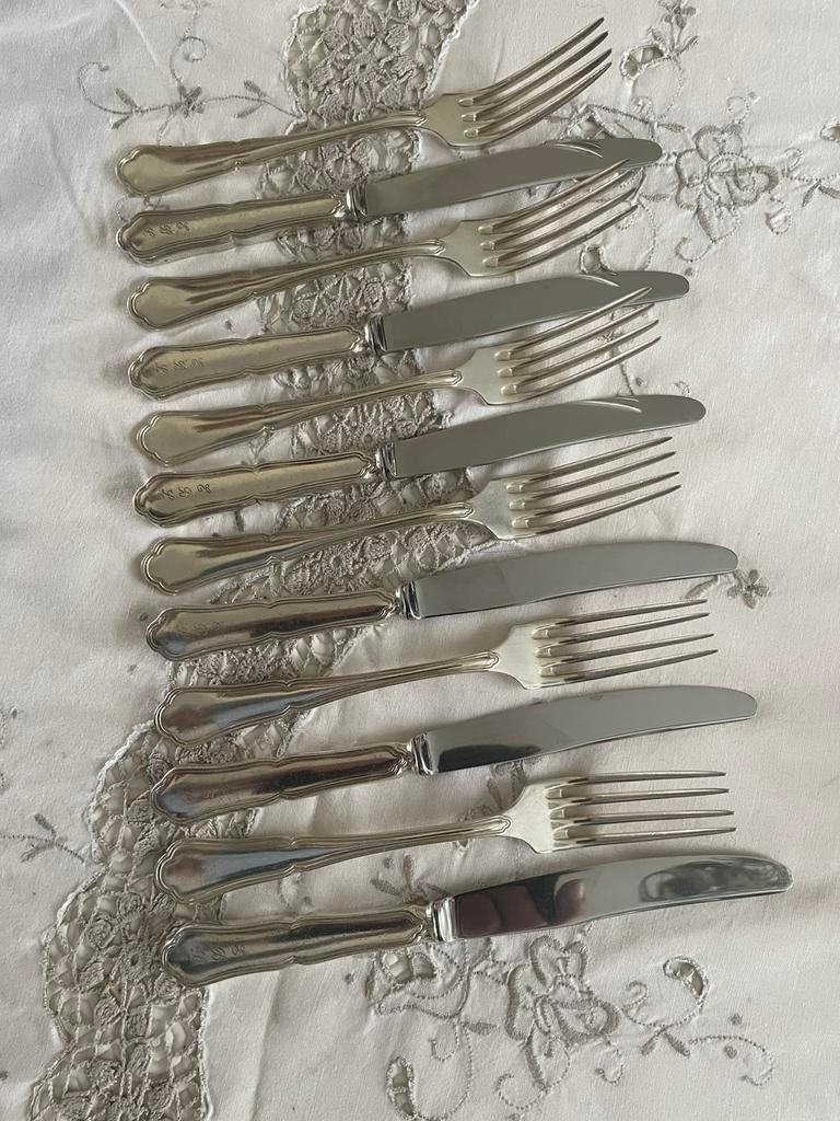 Couverts Galand en métal argenté modèle 100 Spatours, Enlèvement ou Envoi