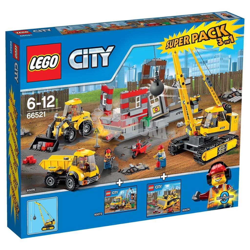 Lego City 66521 Demolition Super Pack (2014), Ophalen of Verzenden, Nieuw, Complete set, Lego
