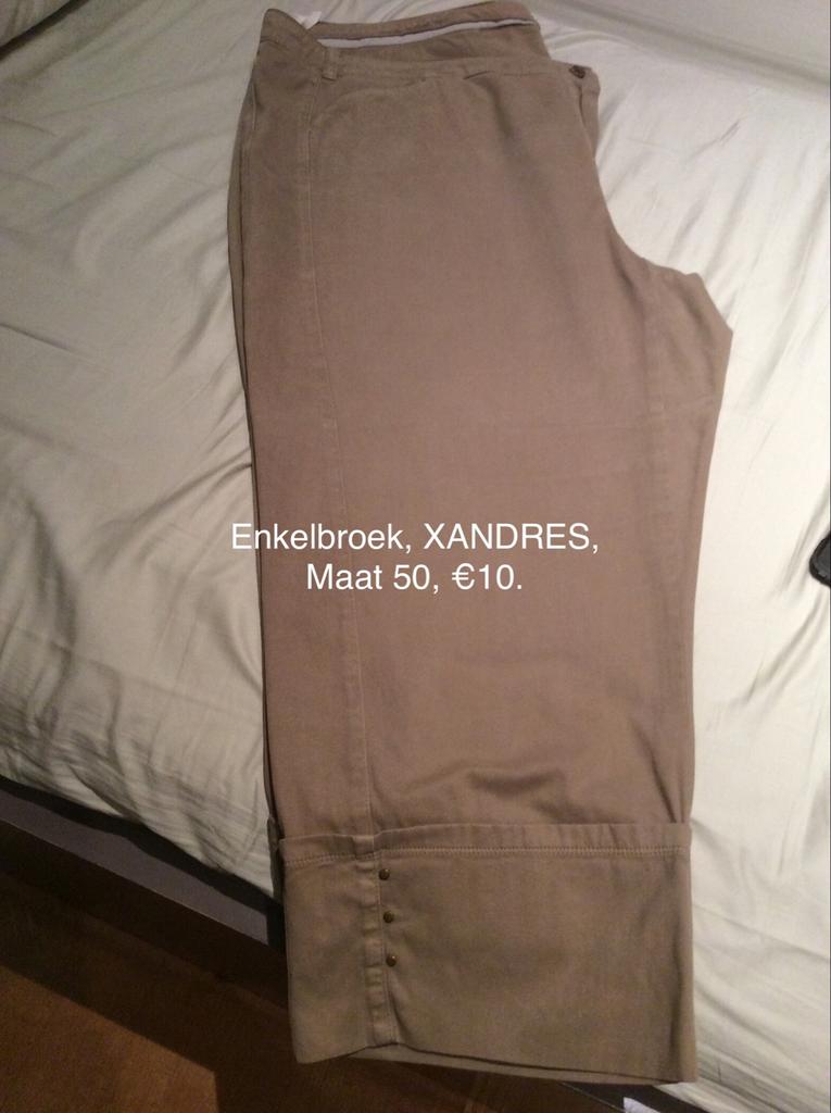 XANDRES, broek, maat 50, XANDRES, Gedragen, Beige