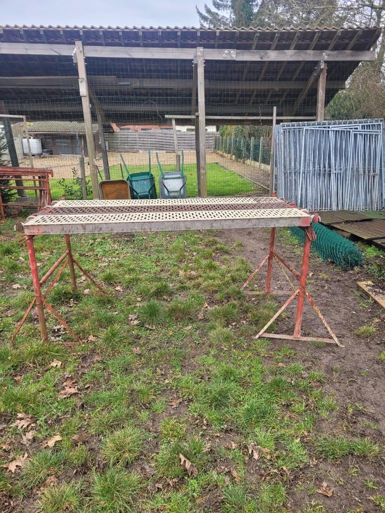 Schragen stelling, Enlèvement, Utilisé, Échafaudage de façade, 2 à 5 mètres