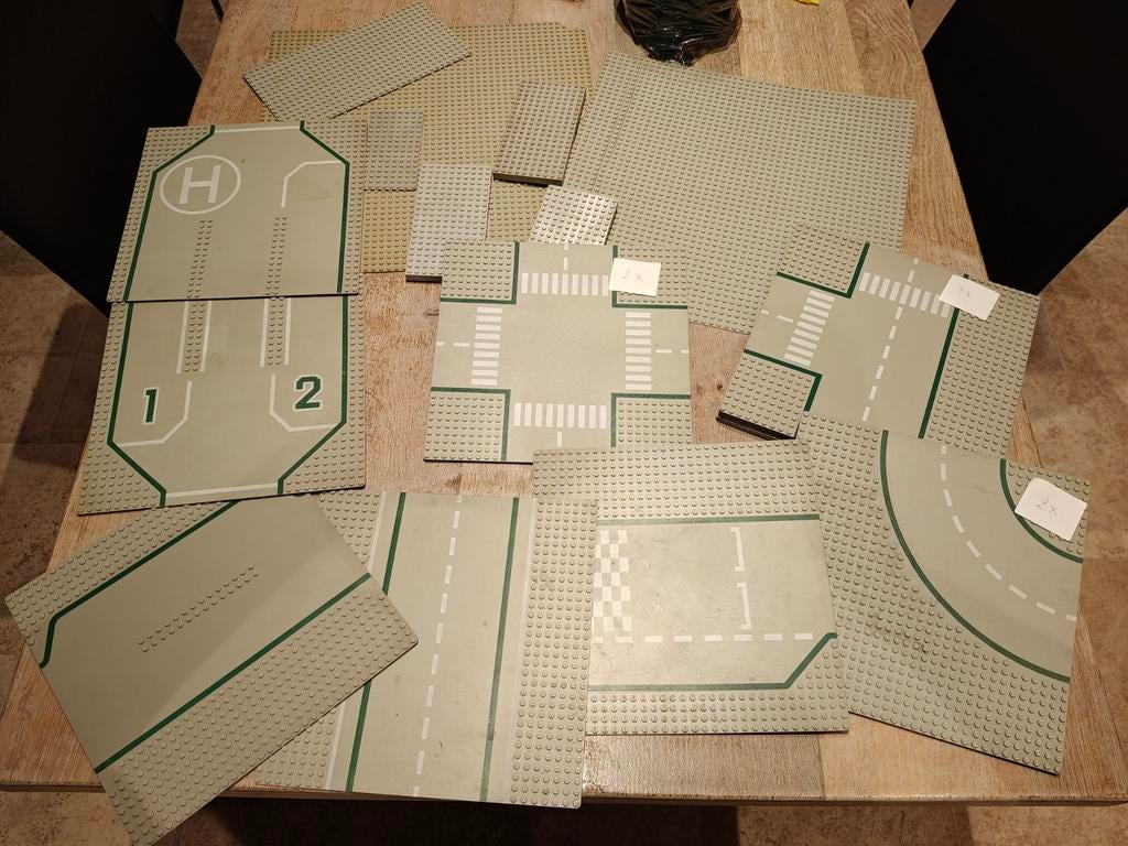 Grijze lego bouwplaten (23 stuks), Ophalen of Verzenden, Lego