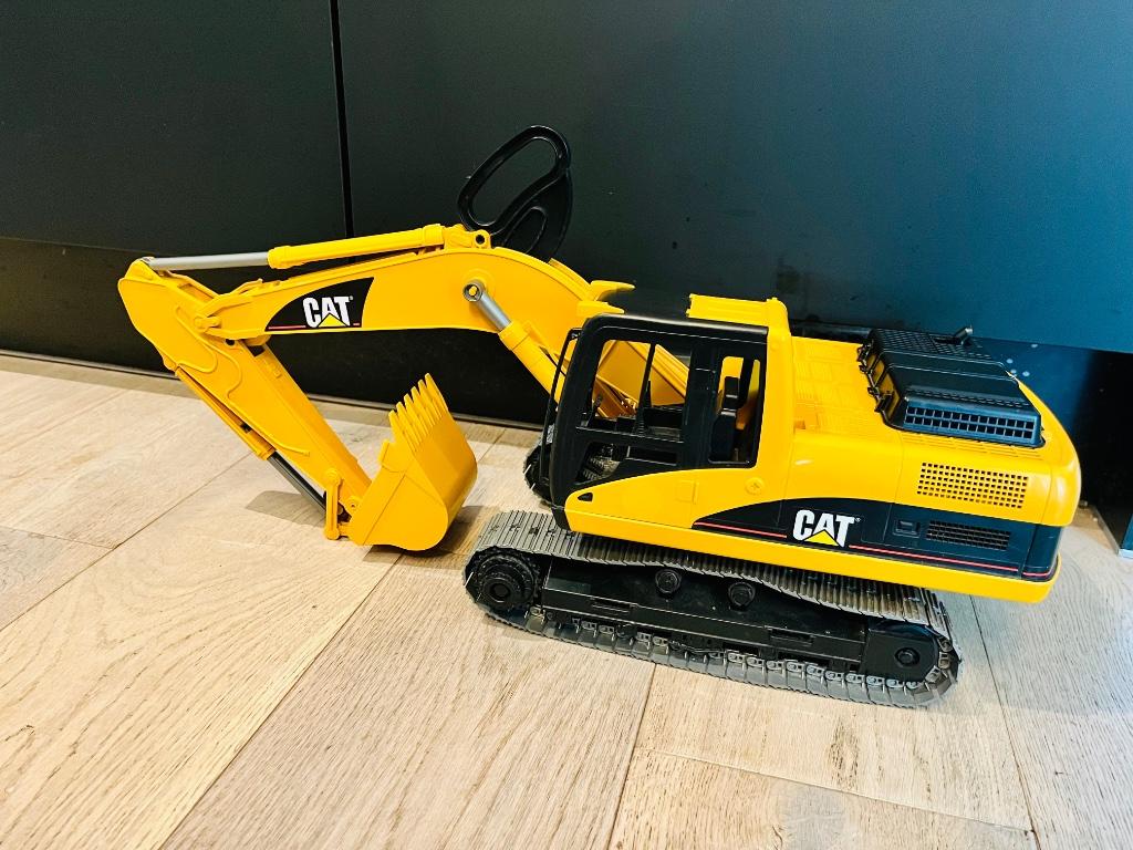 Speelgoed kraan CAT + Bob de bouwer kraan met geluid, Ophalen, Gebruikt