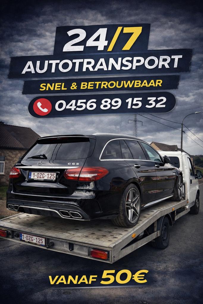 Depannage autotransport takelwagen 24/7, Ophalen