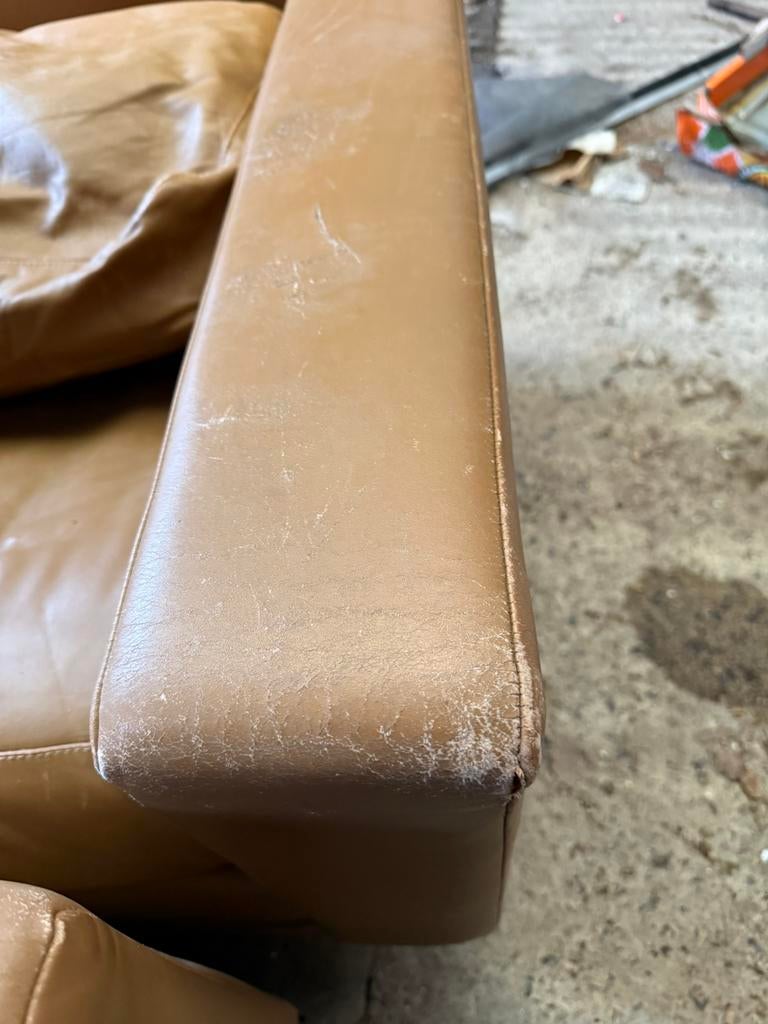 Zetel Durlet, Ophalen, Gebruikt, Driepersoons, Leer