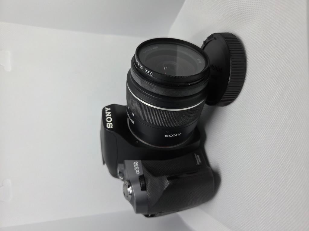 Sony a330 fototoestel met bijhorende accessoires, Enlèvement, Comme neuf, Reflex miroir, Sony