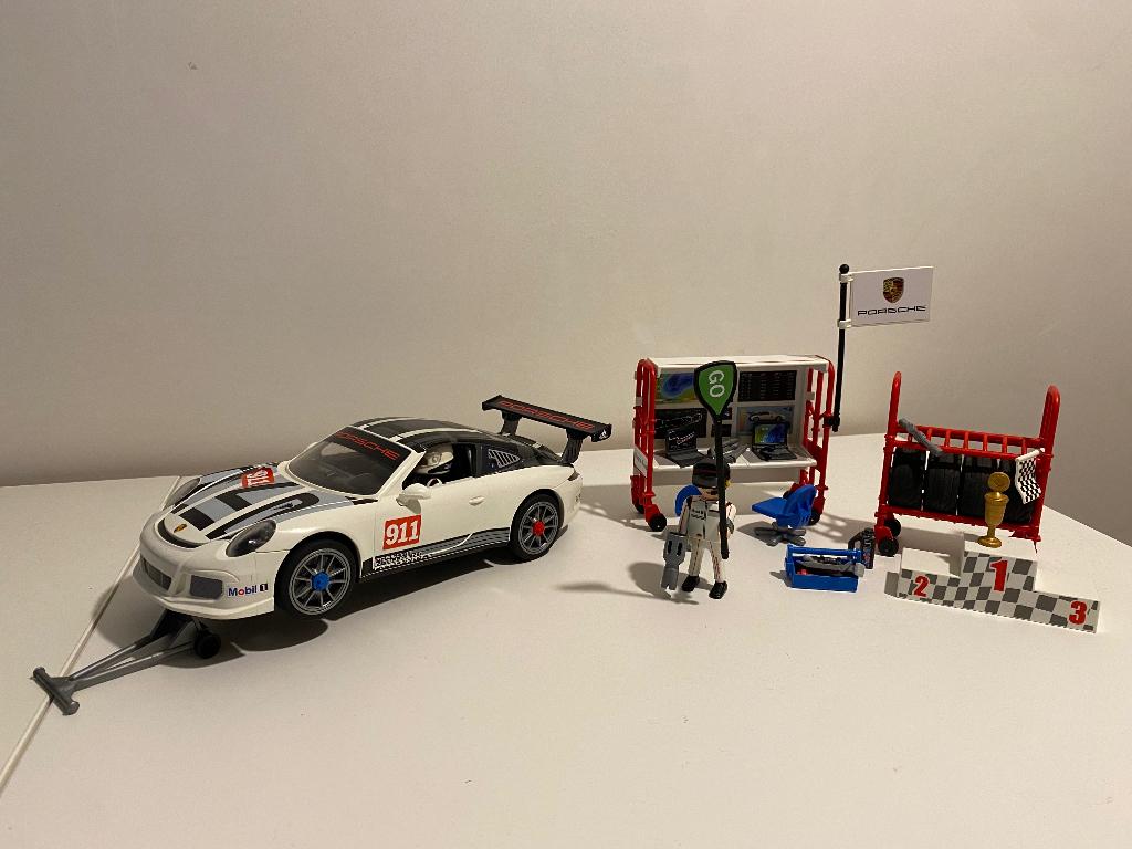 Playmobil Porsche race set, Enlèvement, Comme neuf, Ensemble complet