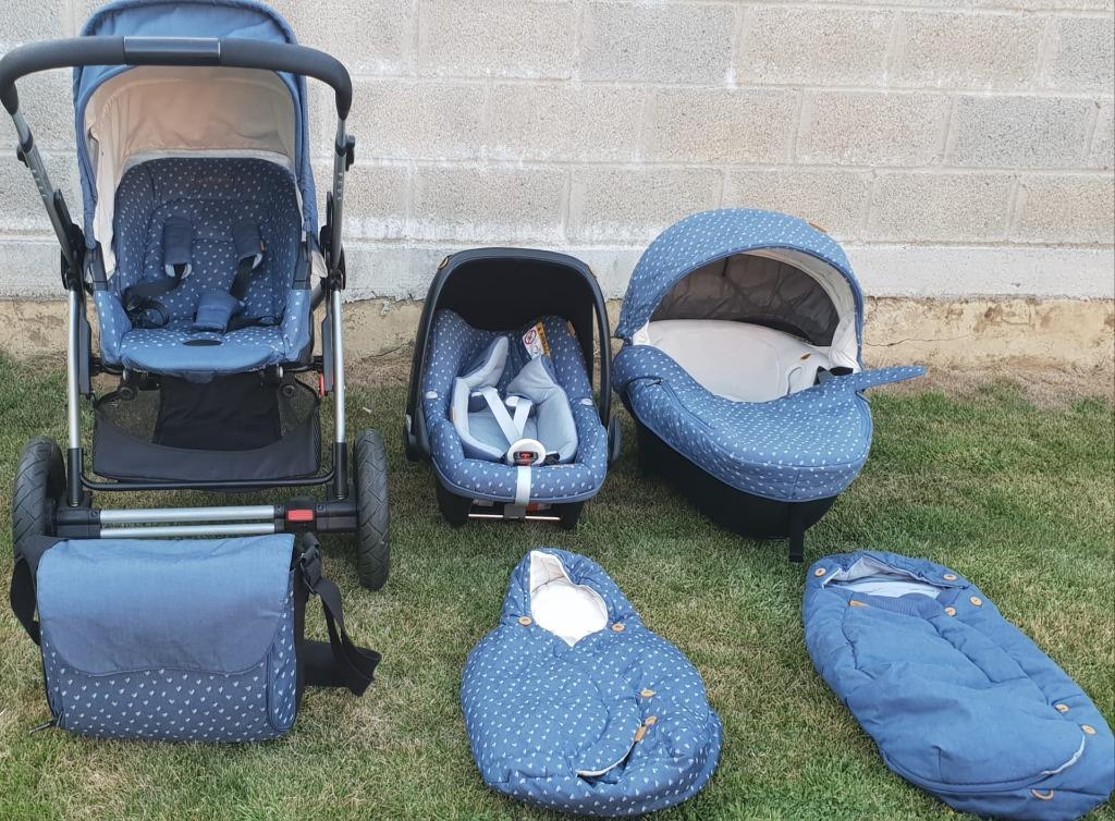 Poussette Trio Maxi-Cosi Mura 3 Plus (kit complet), Enfants & Bébés, Poussette combi, Pneus, Enlèvement, Utilisé
