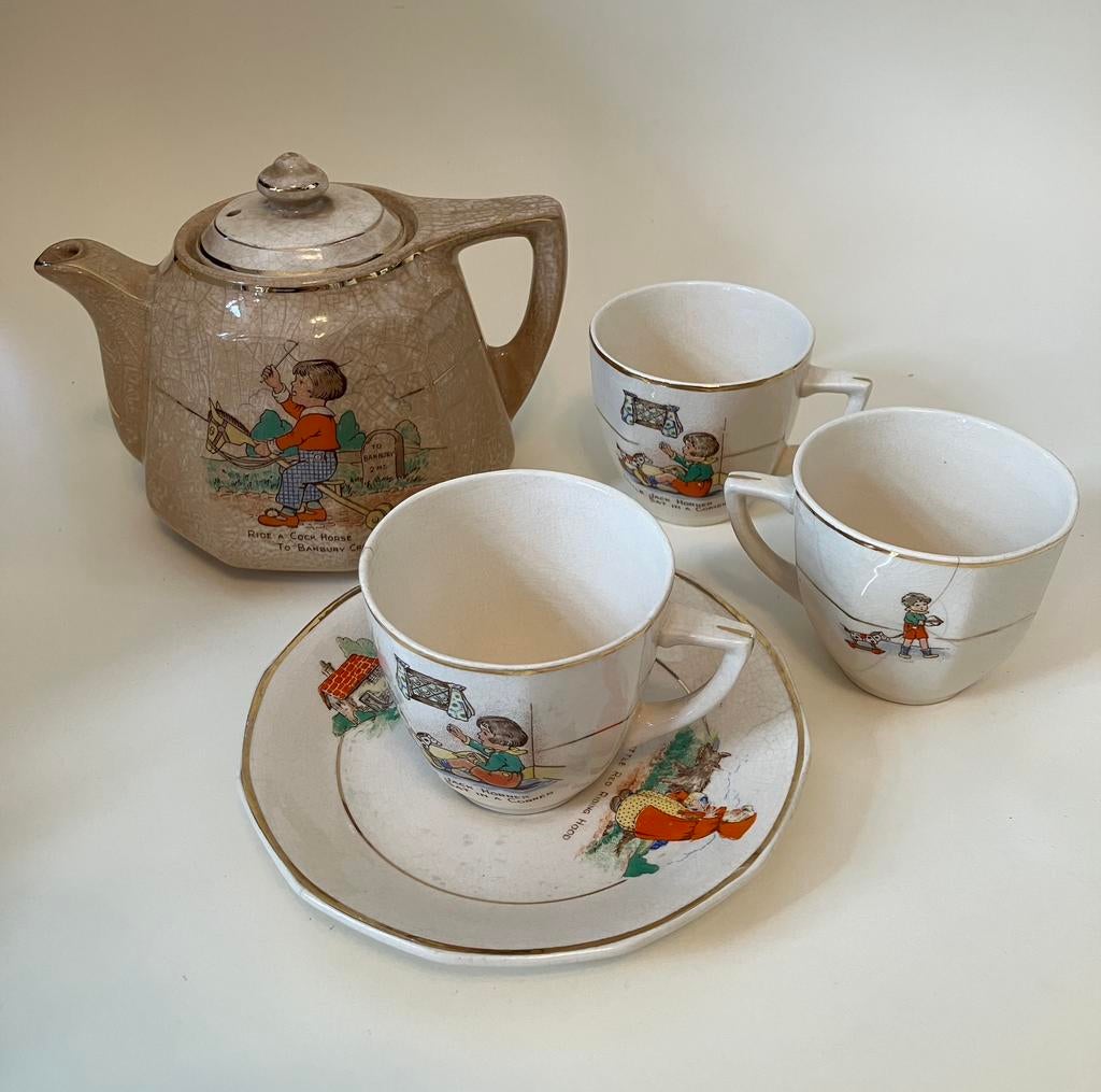 Sylvan pottery, Hanley, kinderservies, Ophalen of Verzenden, Zo goed als nieuw