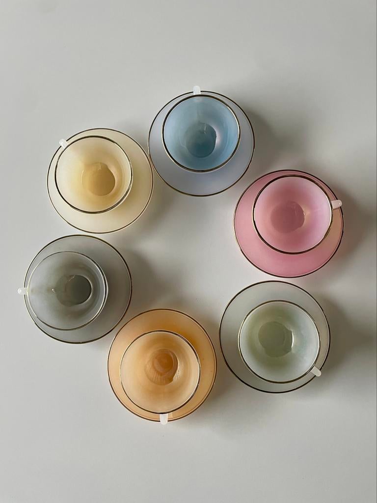 Arlequin Arcopal vintage en pastel, Enlèvement ou Envoi, Comme neuf